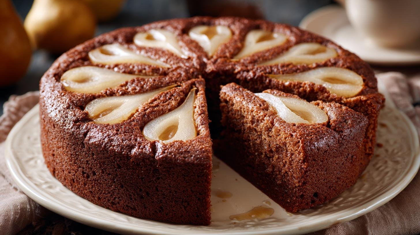 Torta soffice alle pere e cacao facile per tutti