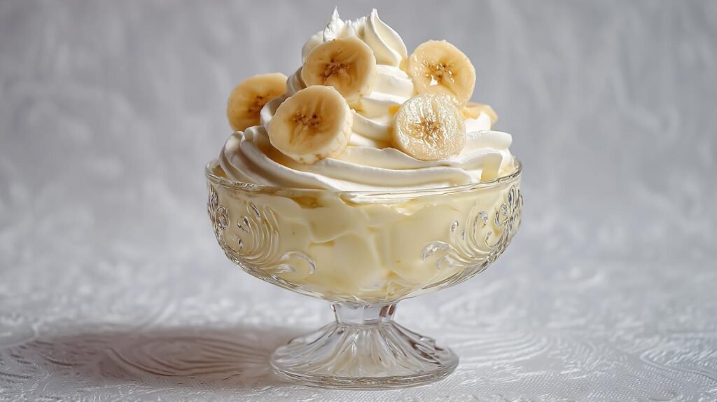 Mousse alla banana e panna dolce pronta in 10 minuti