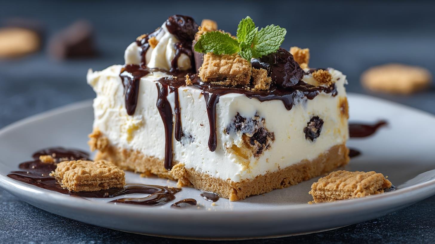 Cheesecake fredda con mascarpone e biscotti senza forno