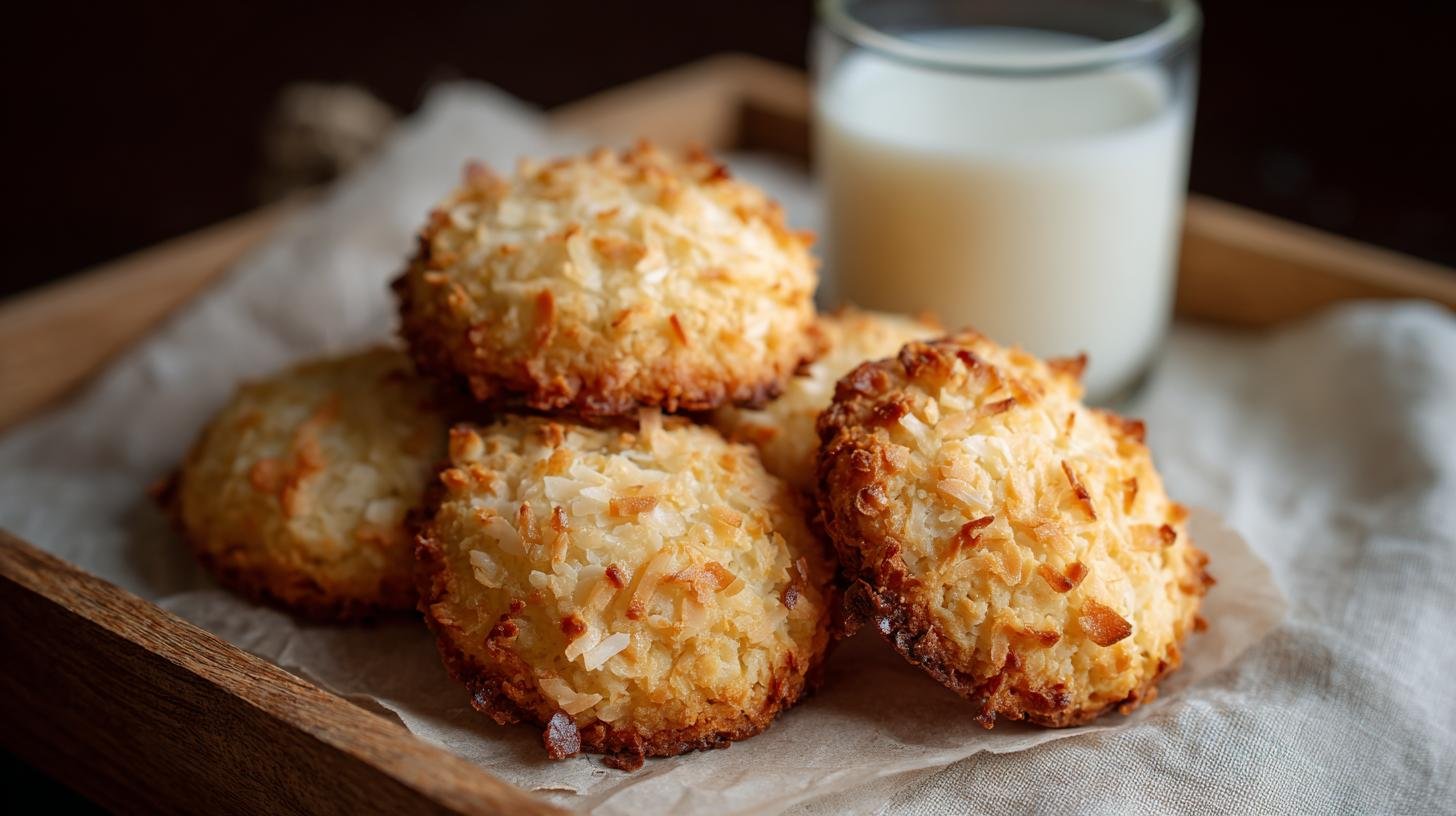 Biscotti al cocco e latte condensato con 3 ingredienti
