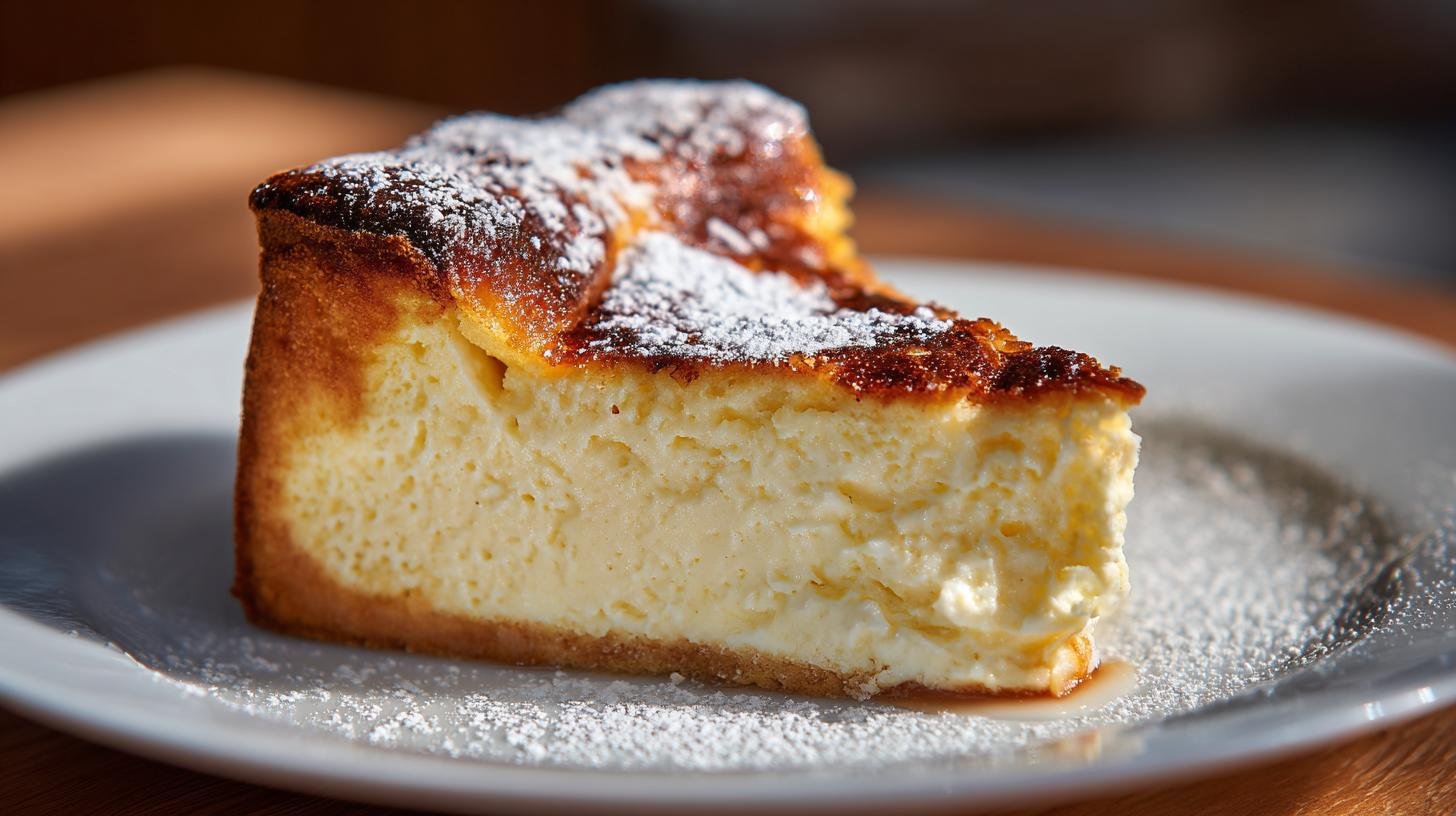 Cheesecake al forno con ricotta e zucchero cremoso perfetto