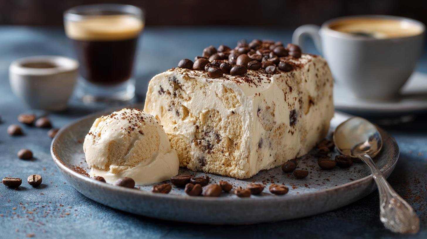 Semifreddo al caffè e panna cremoso senza gelatiera