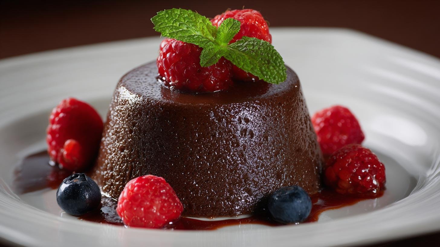 Budino al cioccolato fondente senza forno vellutato e semplice