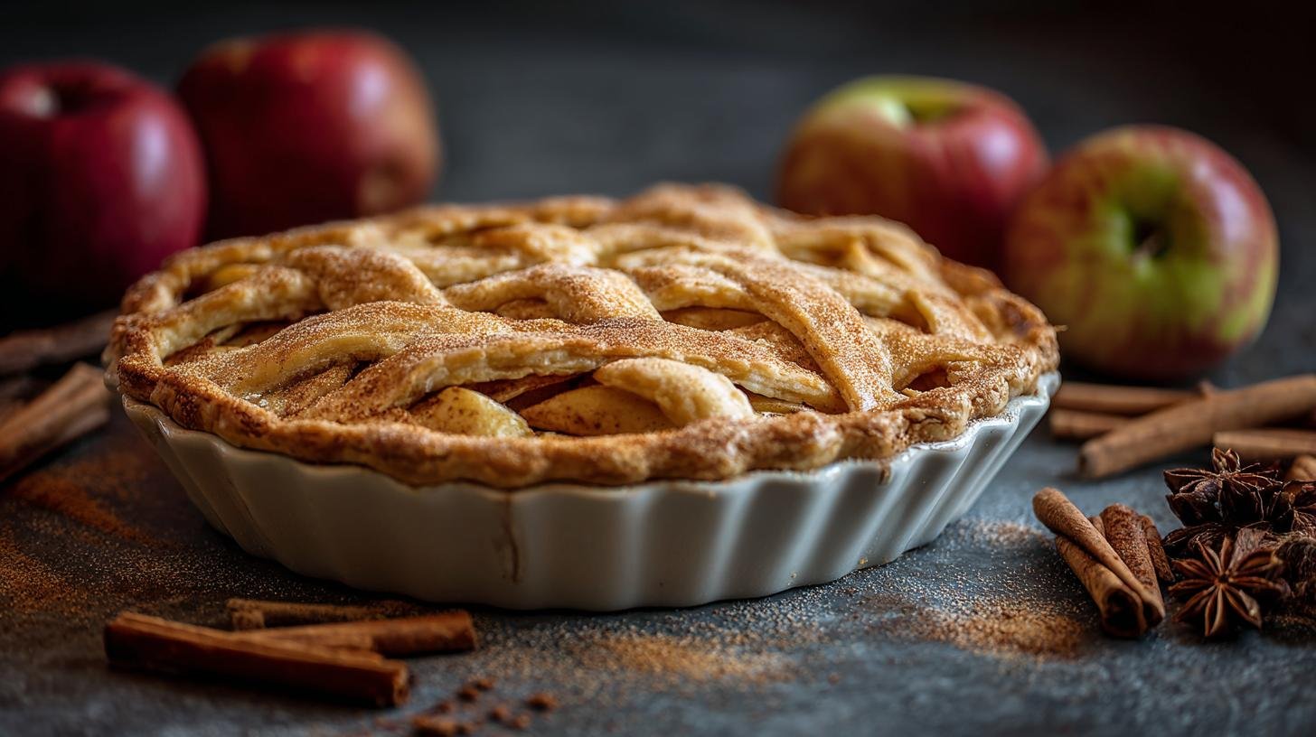 Torta di mele classica con cannella che non si abbassa