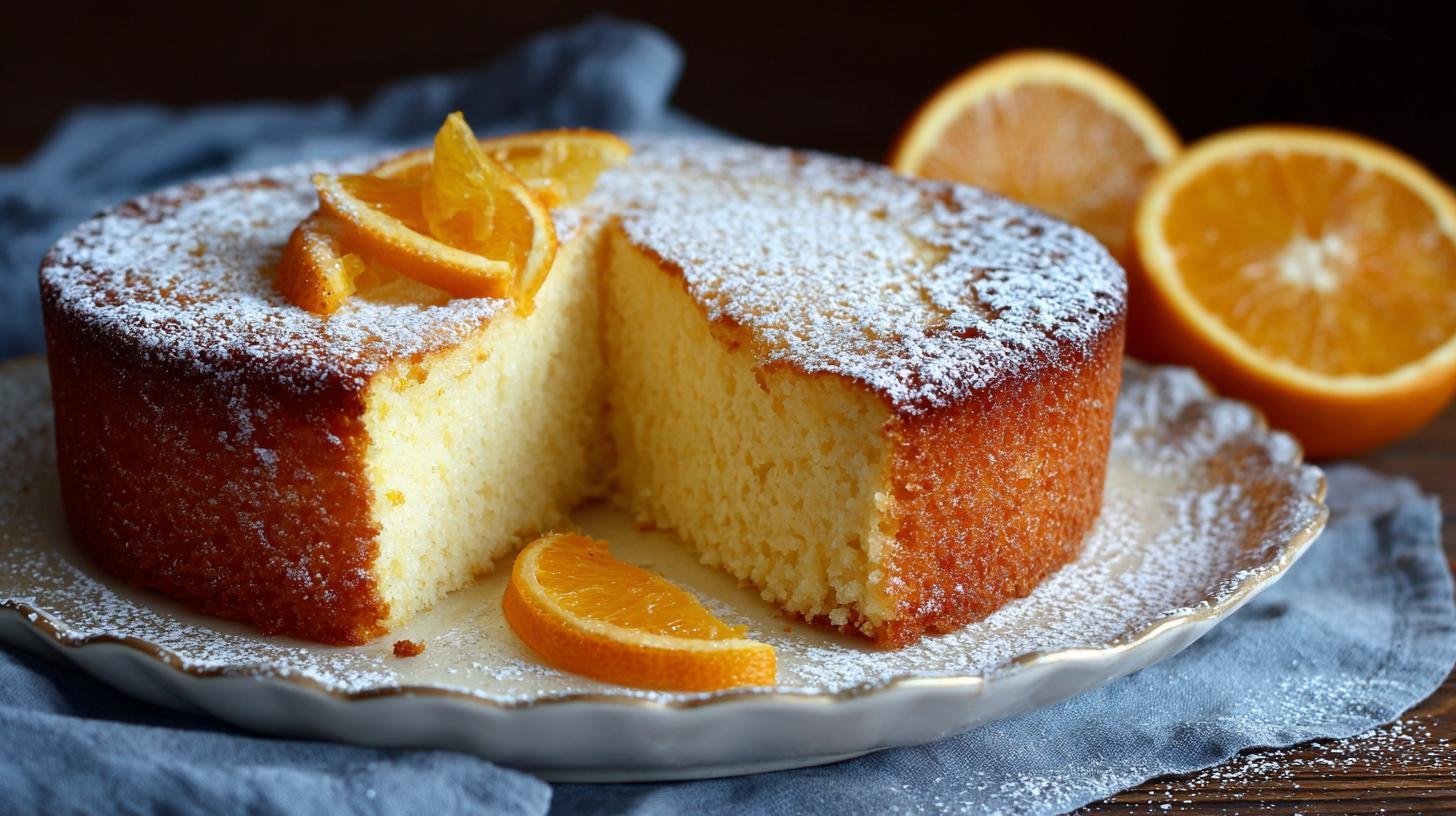 Torta allo yogurt e arancia leggera senza burro
