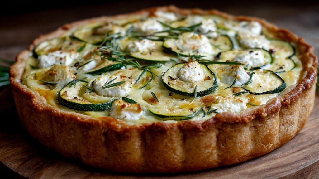 Torta salata con zucchine e ricotta cremosa che resta morbida