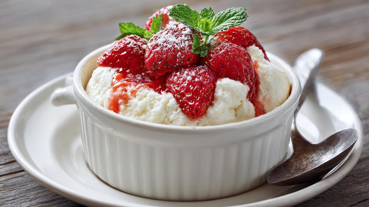 Coppa alla ricotta e fragole fresca e veloce