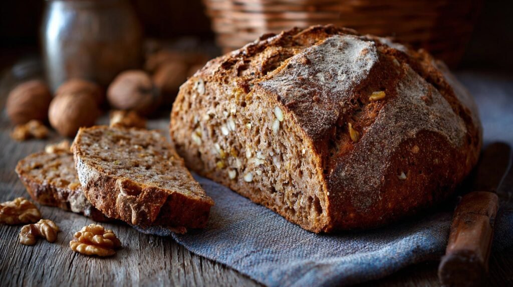 Pane alle noci e farina integrale profumato e facile