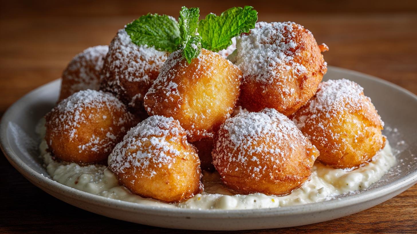 Frittelle al forno con ricotta e zucchero soffici