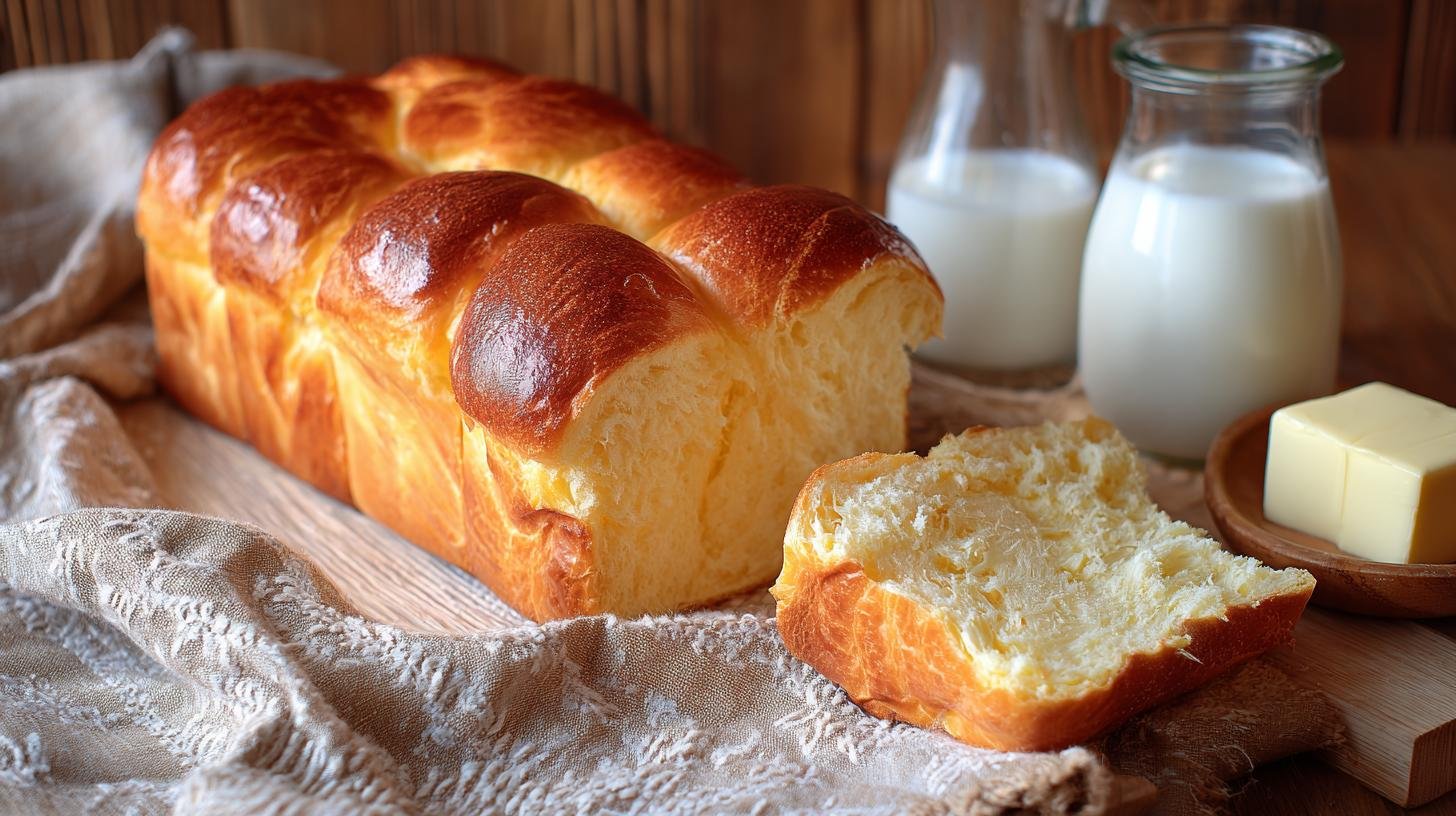 Brioche al latte con burro soffice come in pasticceria. Ingredienti essenziali Brioche al latte con burro soffice come in pasticceria. Ingredienti essenziali