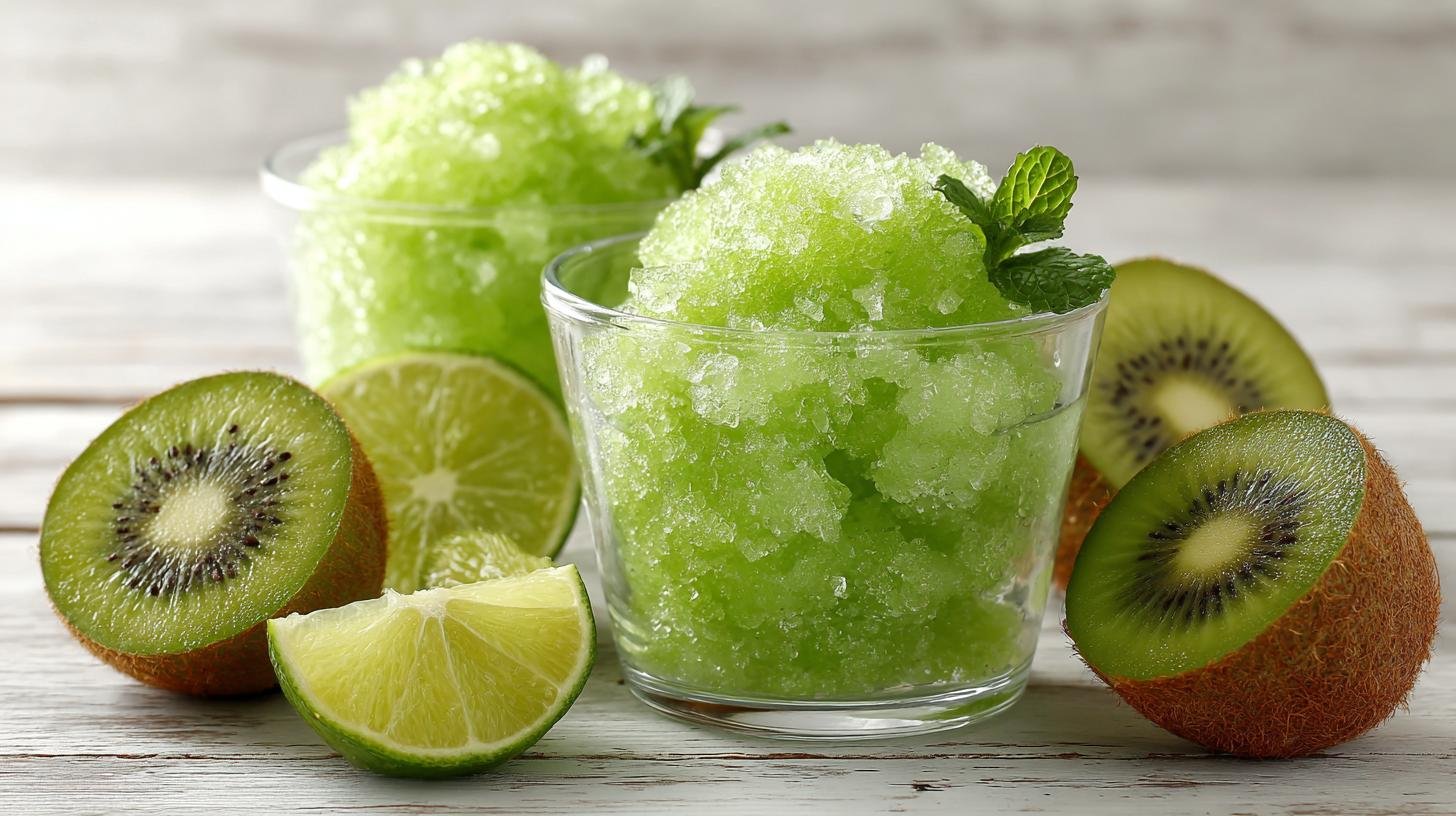 Sorbetto al kiwi e lime rinfrescante in pochi passi. Procedimento passo dopo passo Sorbetto al kiwi e lime rinfrescante in pochi passi. Procedimento passo dopo passo