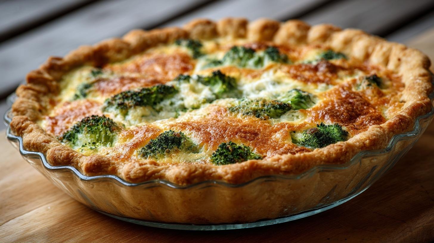 Torta salata con broccoli e mozzarella pronta per cena veloce