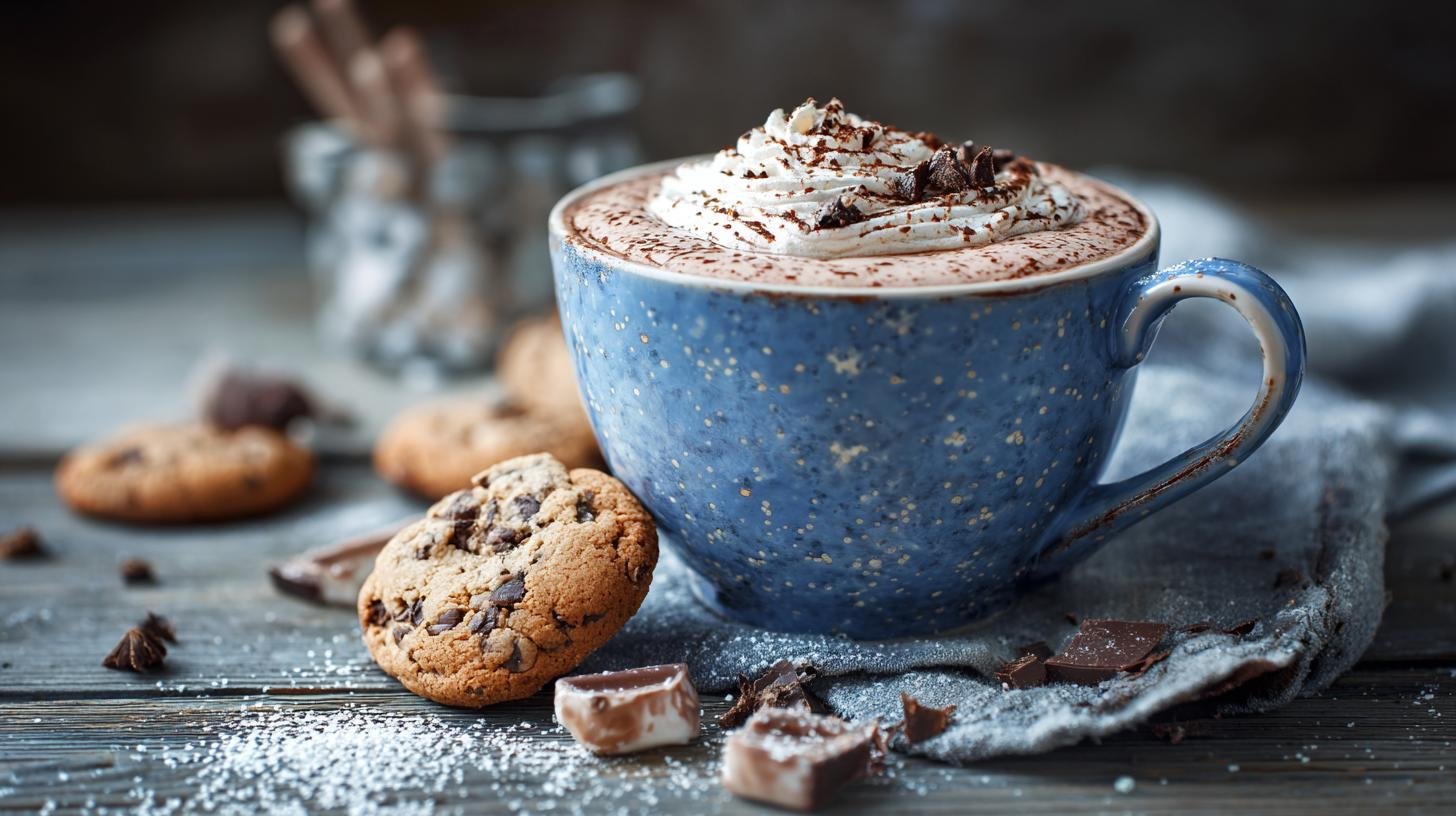 Coppa dolce con biscotti e crema al cacao pronta subito