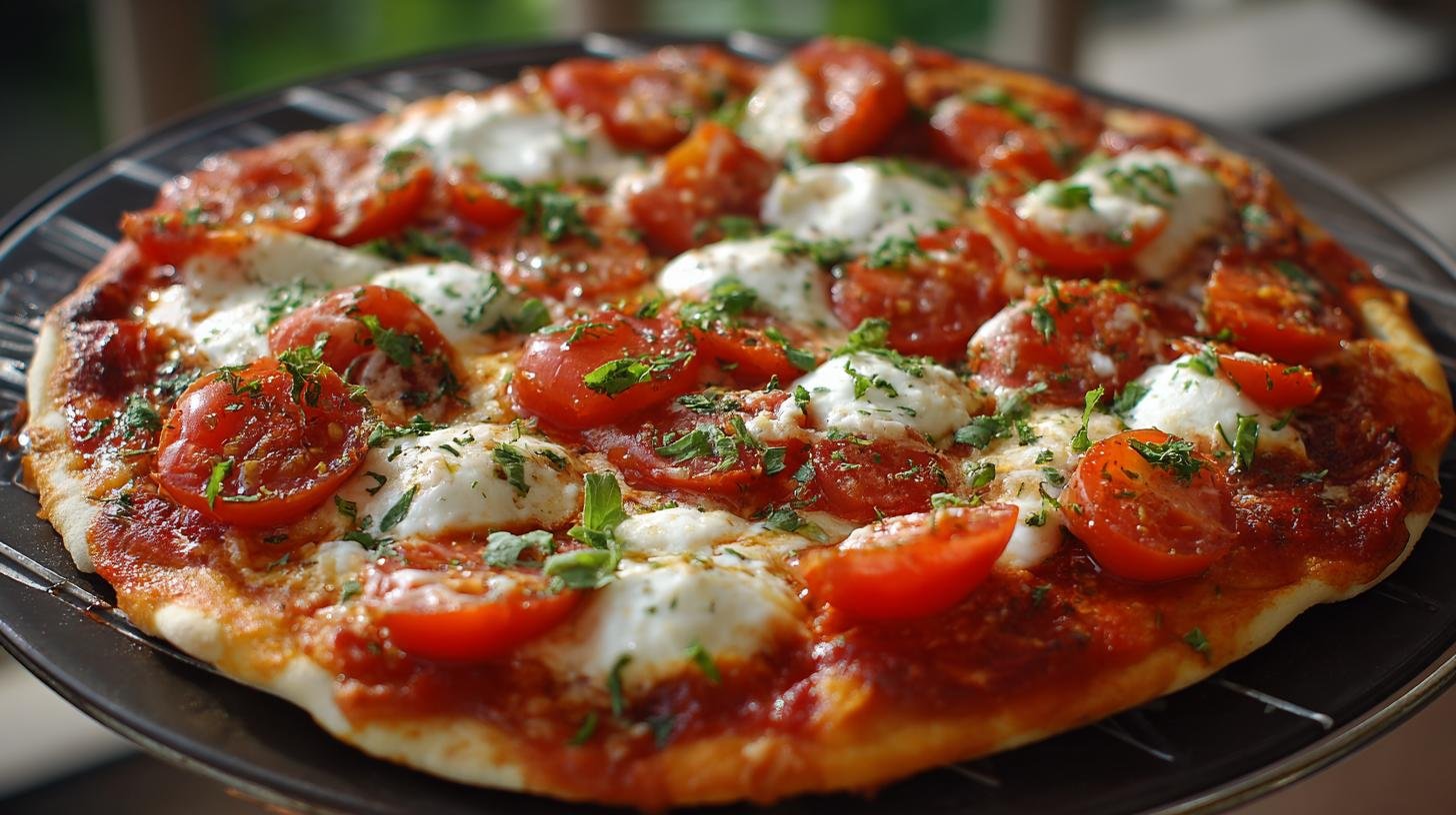 Pizza veloce con pomodoro e mozzarella pronta in 20 minuti