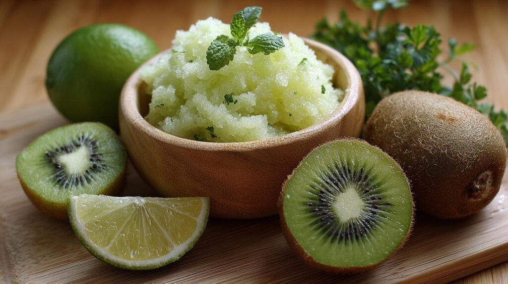 Sorbetto al kiwi e lime rinfrescante in pochi passi