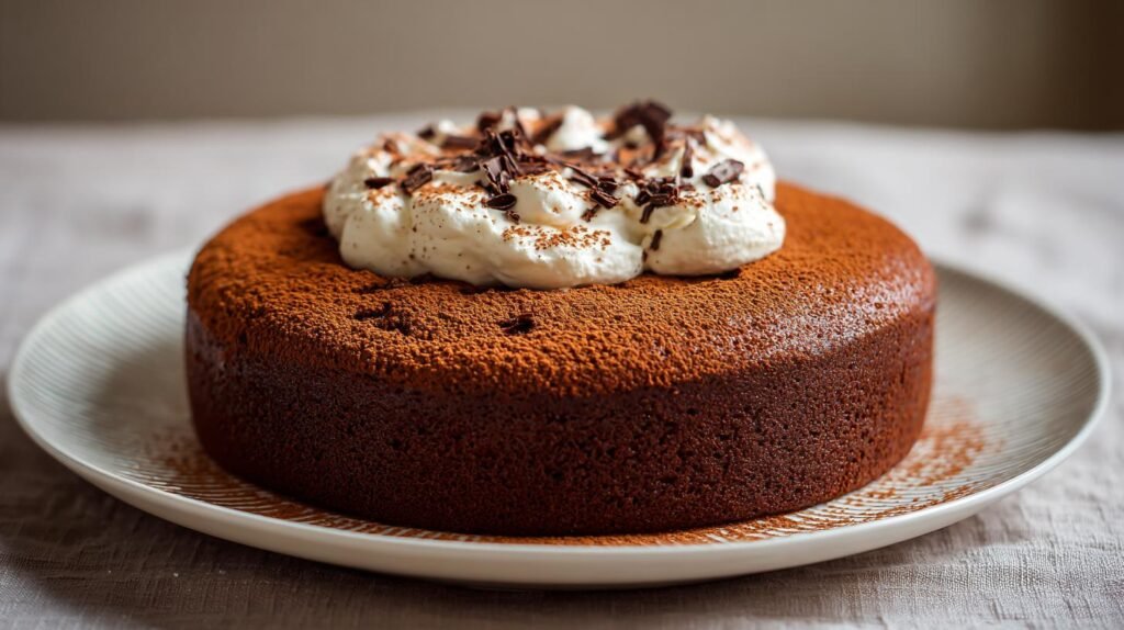 Torta al cacao e yogurt alta e soffice senza burro