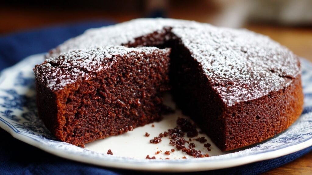 Torta al cacao semplice che resta umida dentro
