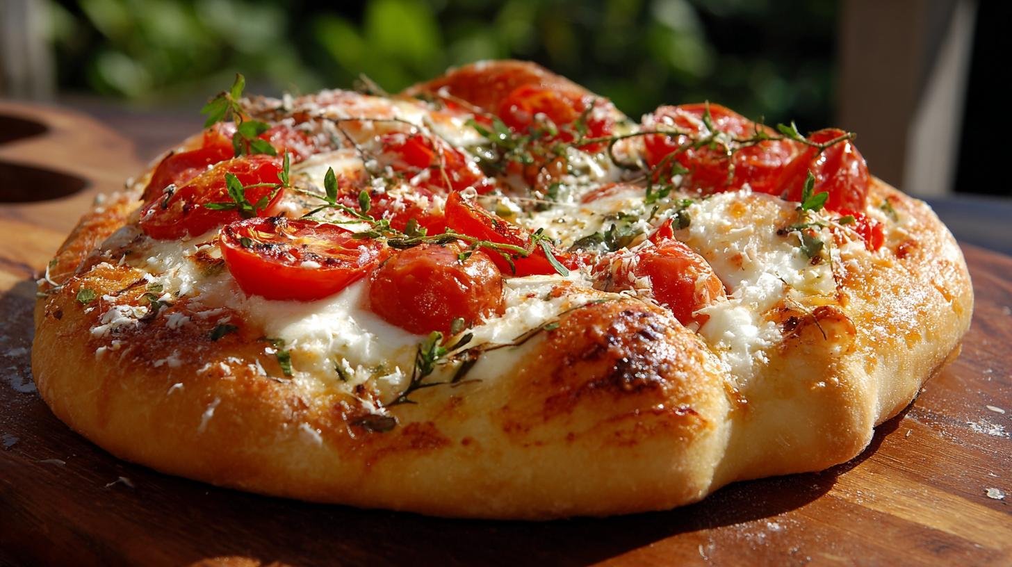 Pizza soffice con pomodoro e mozzarella pronta in 30 minuti