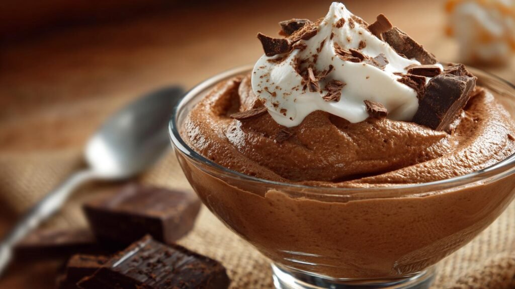 Mousse cioccolato e panna con consistenza cremosa perfetta