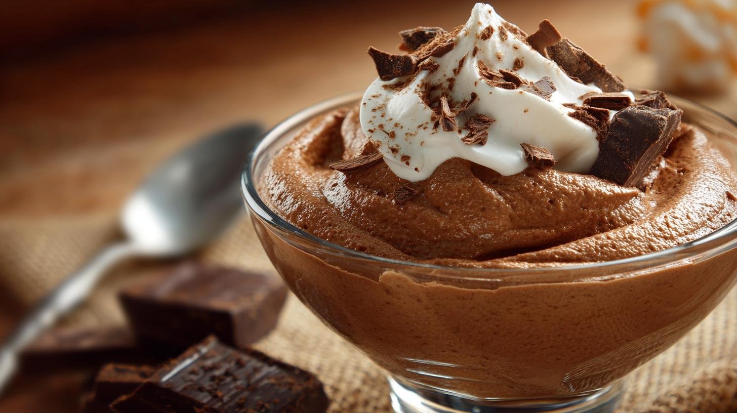 Mousse cioccolato e panna con consistenza cremosa perfetta