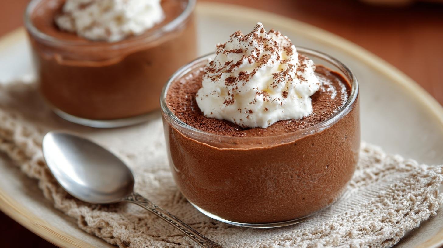 Coppa mousse cacao e panna pronta in pochi minuti