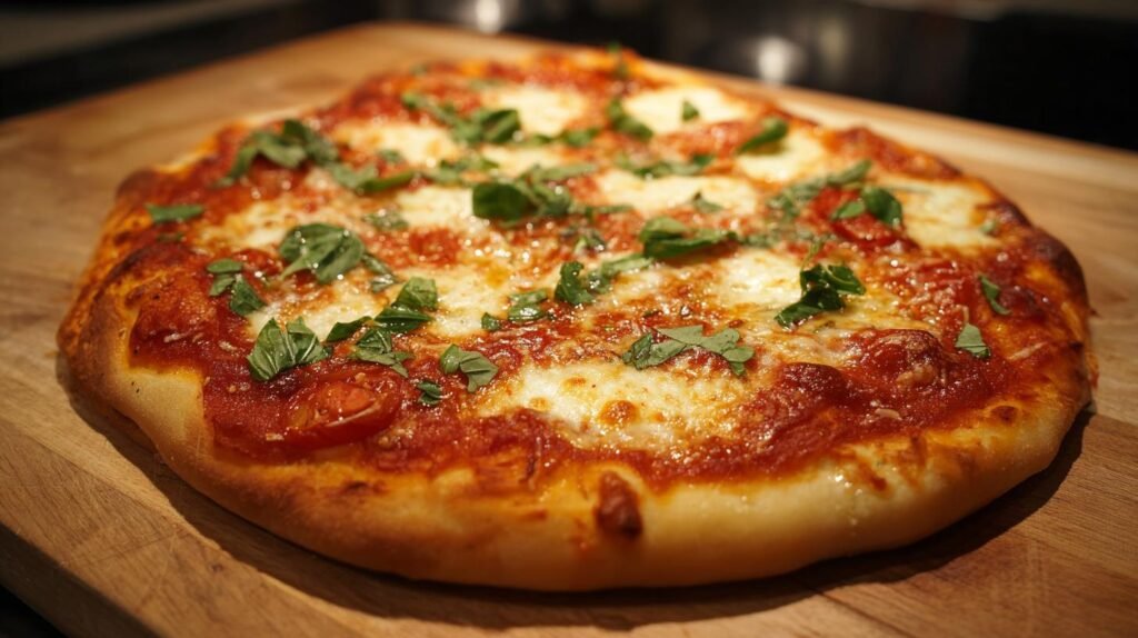 Pizza margherita fatta in casa senza lunga lievitazione