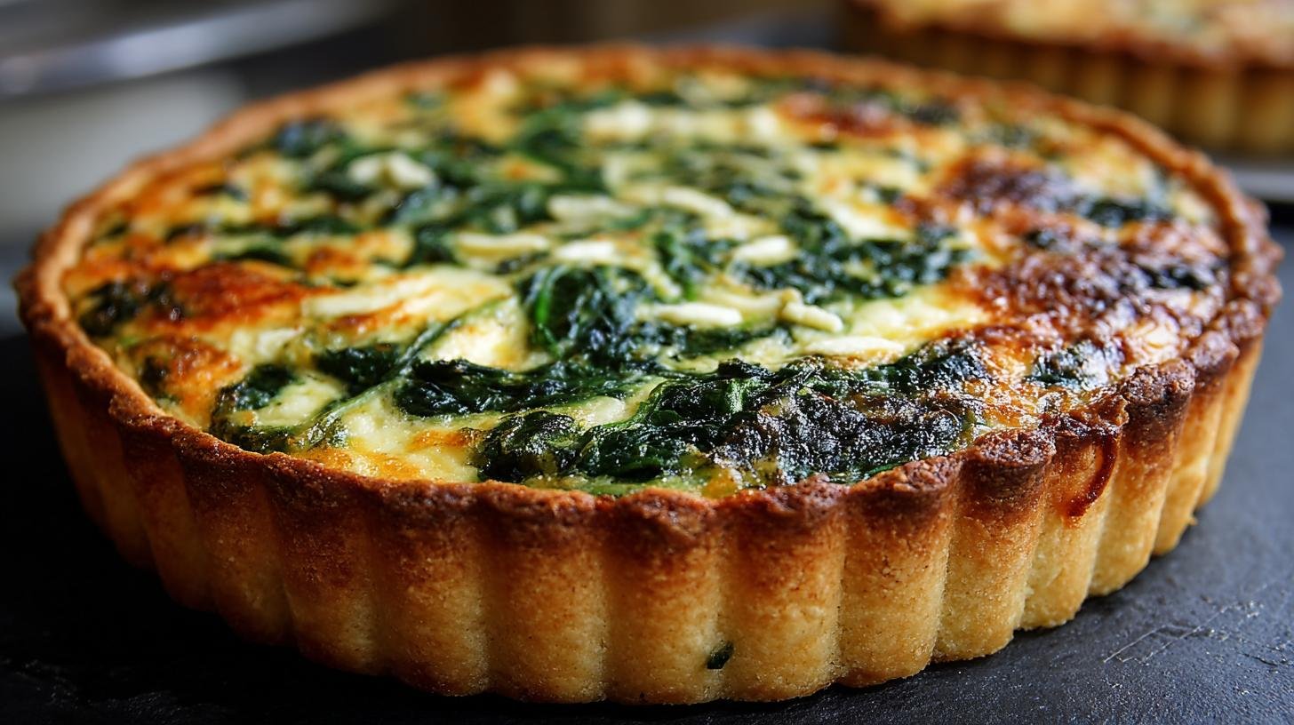 Quiche spinaci e parmigiano con gusto intenso