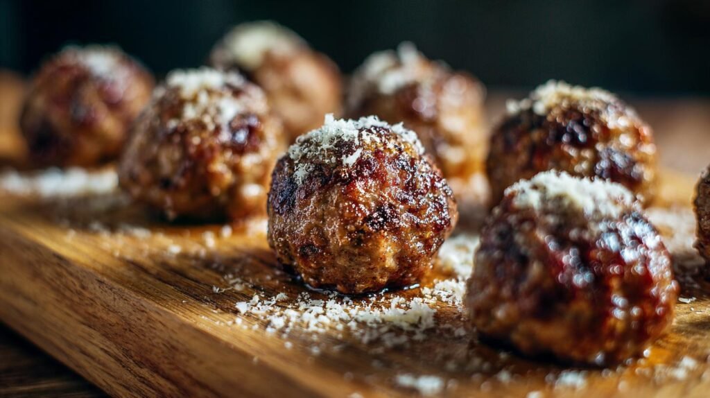 Polpette carne e parmigiano con trucco per morbidezza