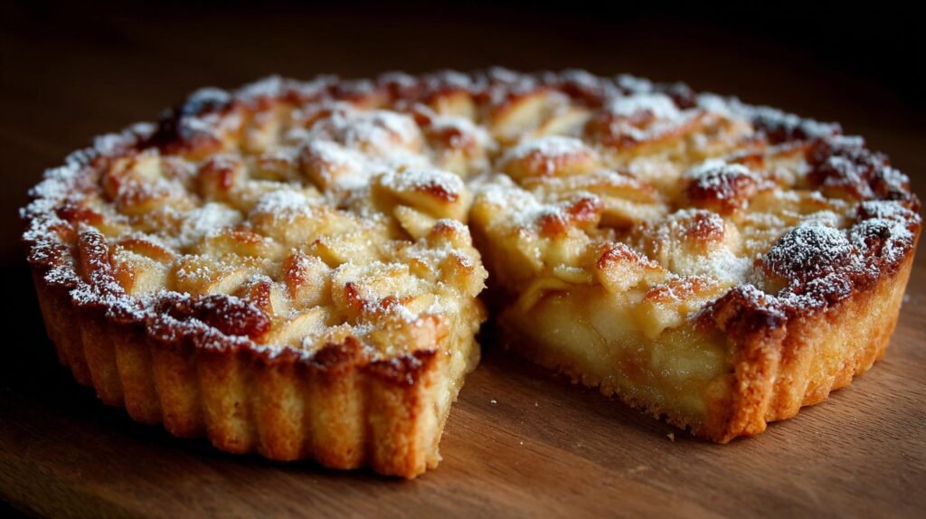 Crostata alle mele con pasta friabile che non si rompe