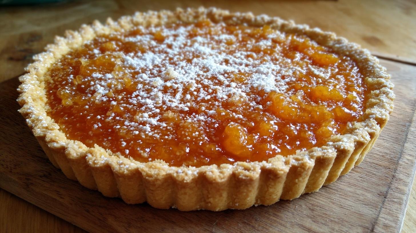 Crostata alla marmellata di albicocche facile e friabile