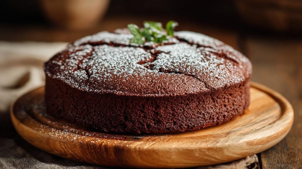 Torta al cacao e latte che resta umida senza errori