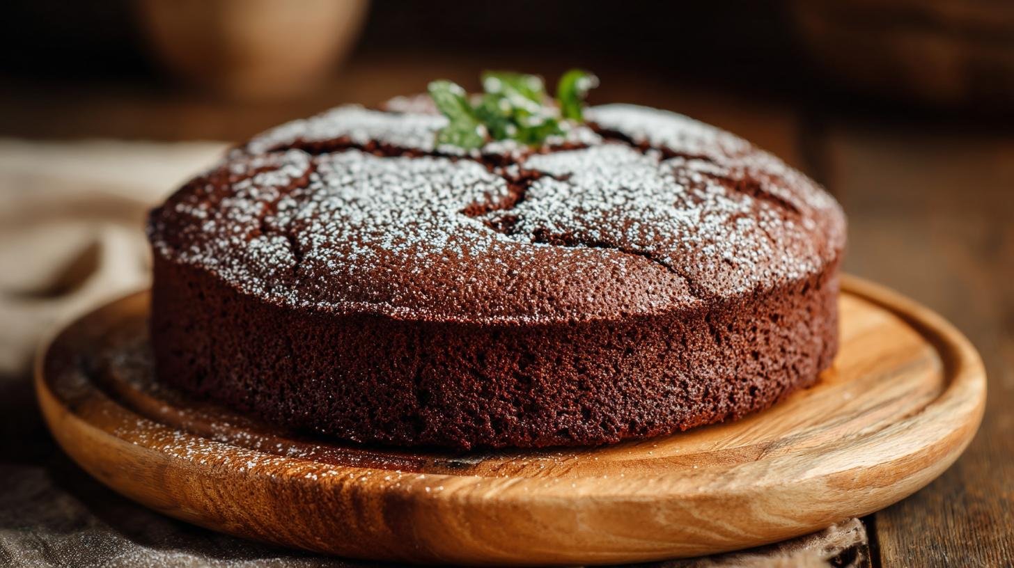 Torta al cacao e latte che resta umida senza errori