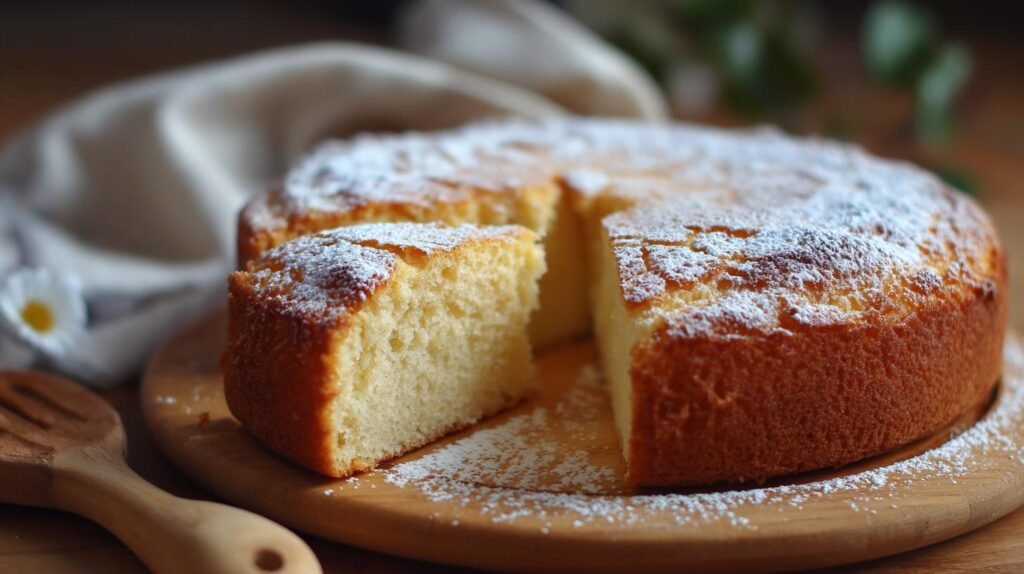 Torta soffice alla vaniglia e latte pronta in 35 minuti