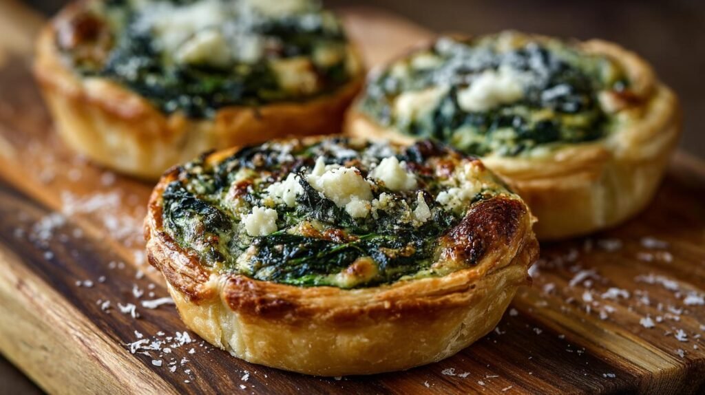 Tortine salate spinaci e parmigiano perfette per cena veloce