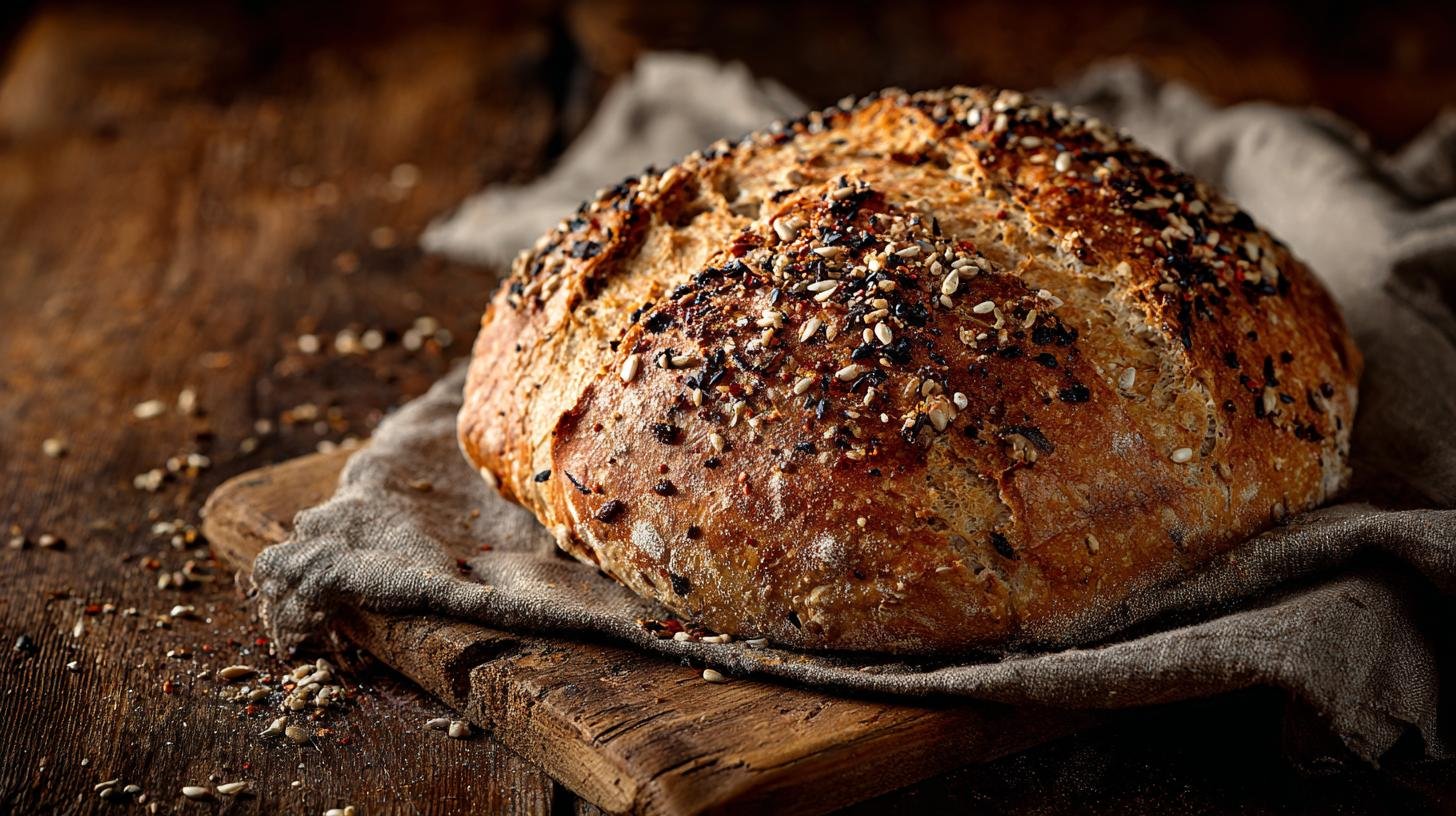 Pane casereccio con semi misti croccante fuori morbido dentro