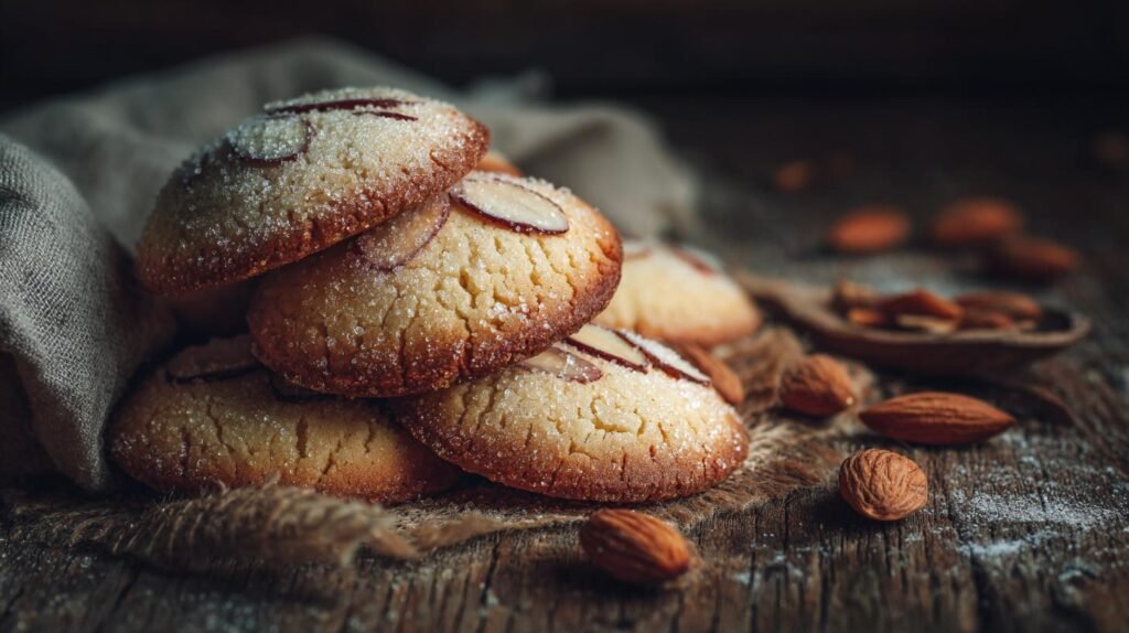 Biscotti con mandorle e zucchero croccanti senza errori