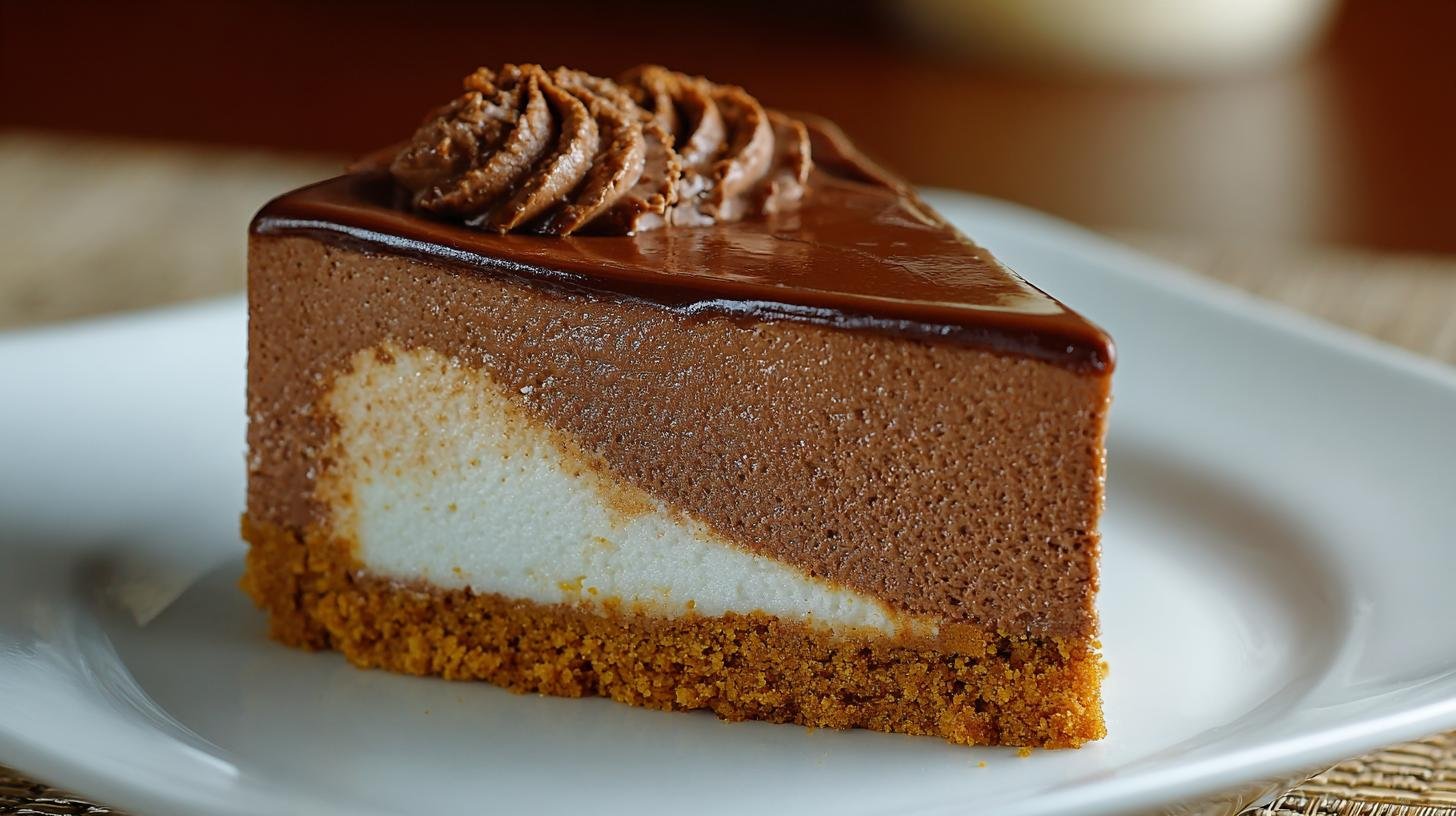 Cheesecake al cacao e biscotti semplice e veloce