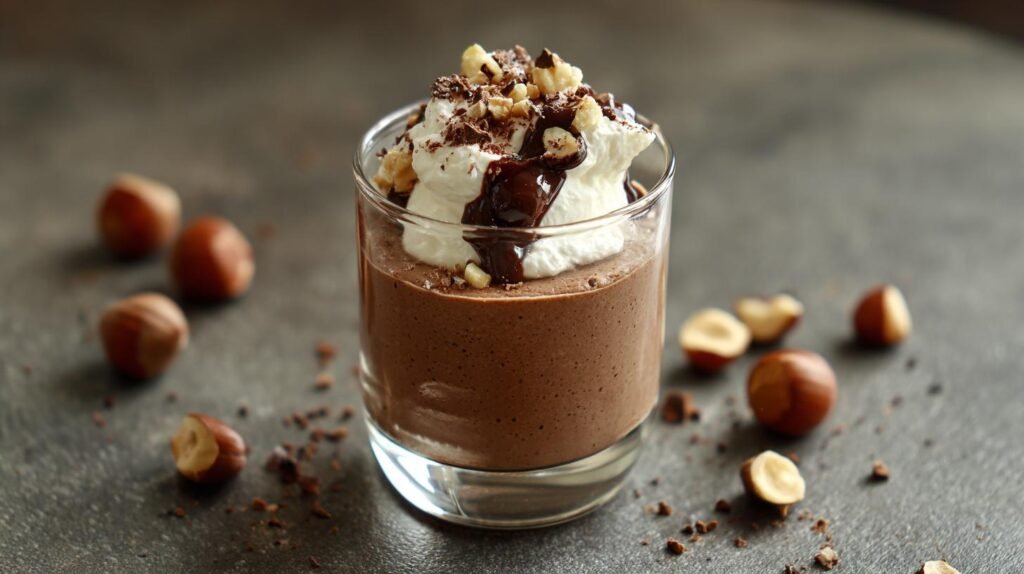 Mousse nocciole e panna cremosa in pochi minuti