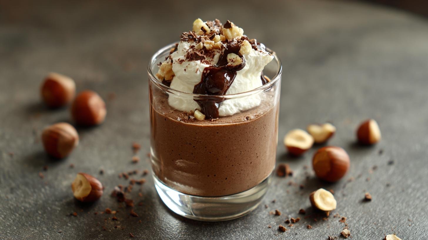 Mousse nocciole e panna cremosa in pochi minuti