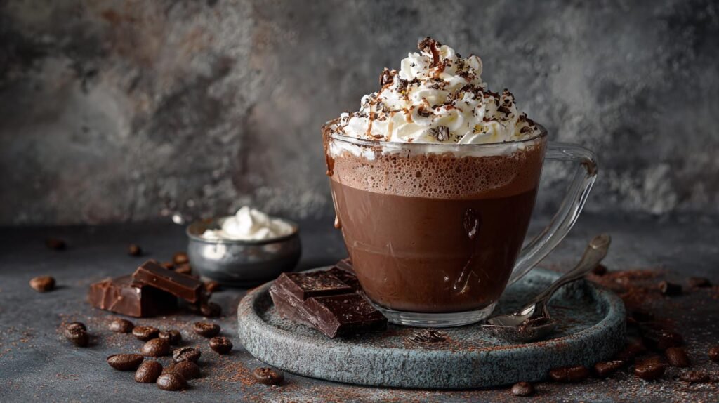 Crema fredda cacao e panna con trucco per dolce veloce